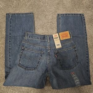 Boys Levi's 550 Relaxed blue jeans size 16 Reg 28x28